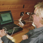 2000: In the Powderhorn Chateau, Ohakune, New Zealand, holding together the wires that connect us to the world.