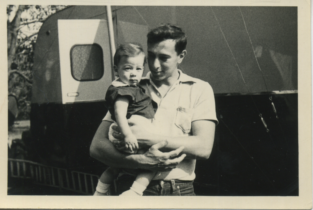 1953: With my father, Mort Stern