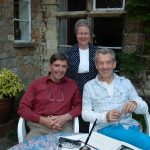 2005: Ian McKellen with the Dean of Lincoln Cathedral, the Very Reverend Alec Knight and his wife