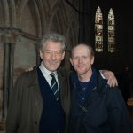 2005: Ian McKellen and Ron Howard on the “Abbey” set (Lincoln Cathdral Chapter House) for “The Da Vinci Code”