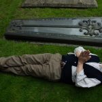 2005: Lincoln Cathedral, UK. Ian McKellen. Photo by Keith Stern