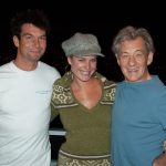 2005: Jerry O'Connell, Rebecca Romijn and Ian McKellen in Vancouver to film "X-Men: The Last Stand" Photo by Keith Stern