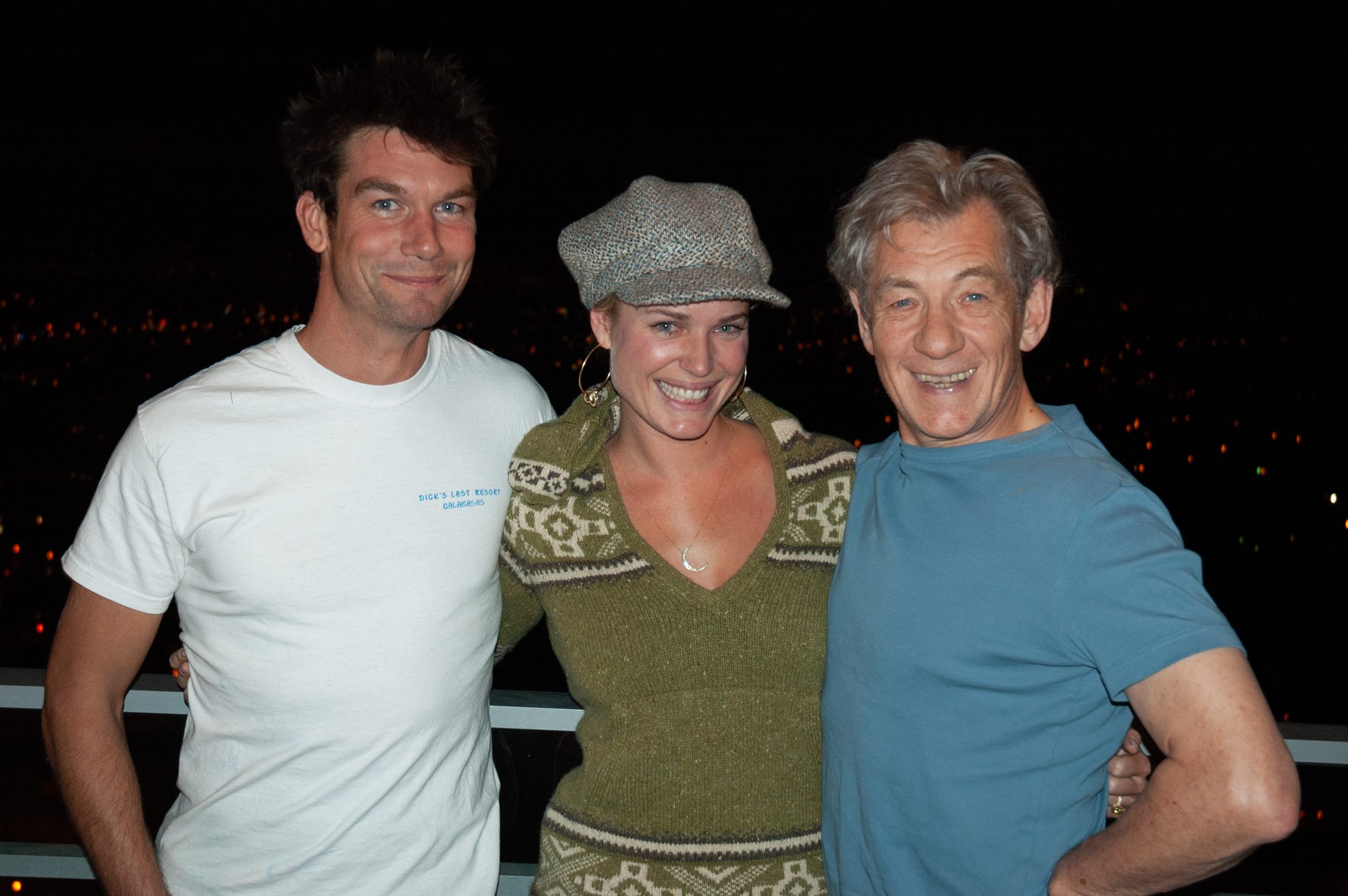 2005: Jerry O’Connell, Rebecca Romijn and Ian McKellen in Vancouver to film “X-Men: The Last Stand”