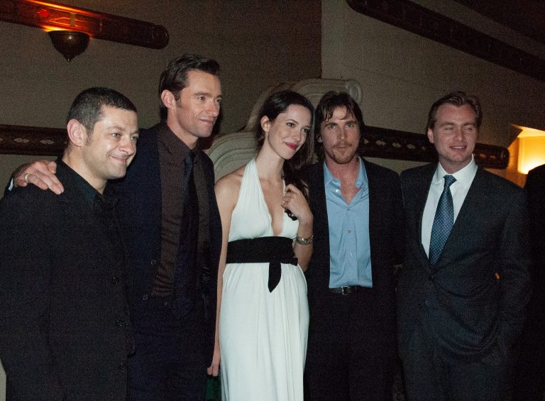 2006, Egyptian Theater, Hollywood. Premiere of "The Prestige": Andy Serkis, Hugh Jackman, Rebecca Hall, Christian Bale, Christopher Nolan. Photo by Keith Stern