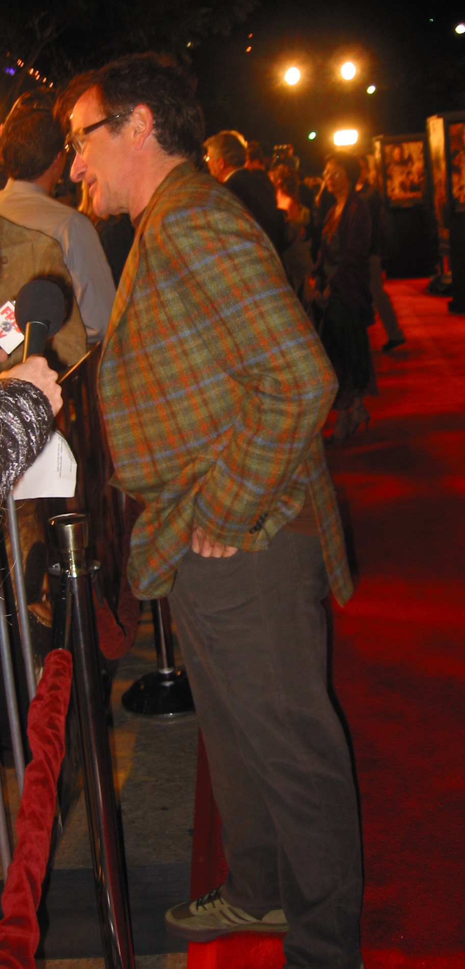 2003: Los Angeles. Robin Williams on the red carpet at premiere of “Return of the King”