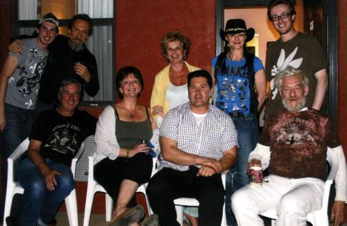 2007: Chinle, AZ. Thunderbird Lodge. Rear L-R: Richard Harlow, Jonathan Hyde, Dena Hammerstein, Frances Barber, John Heffernan. Front L-R: Keith Stern, Isobel Buchannan, Bruce (driver), Ian McKellen